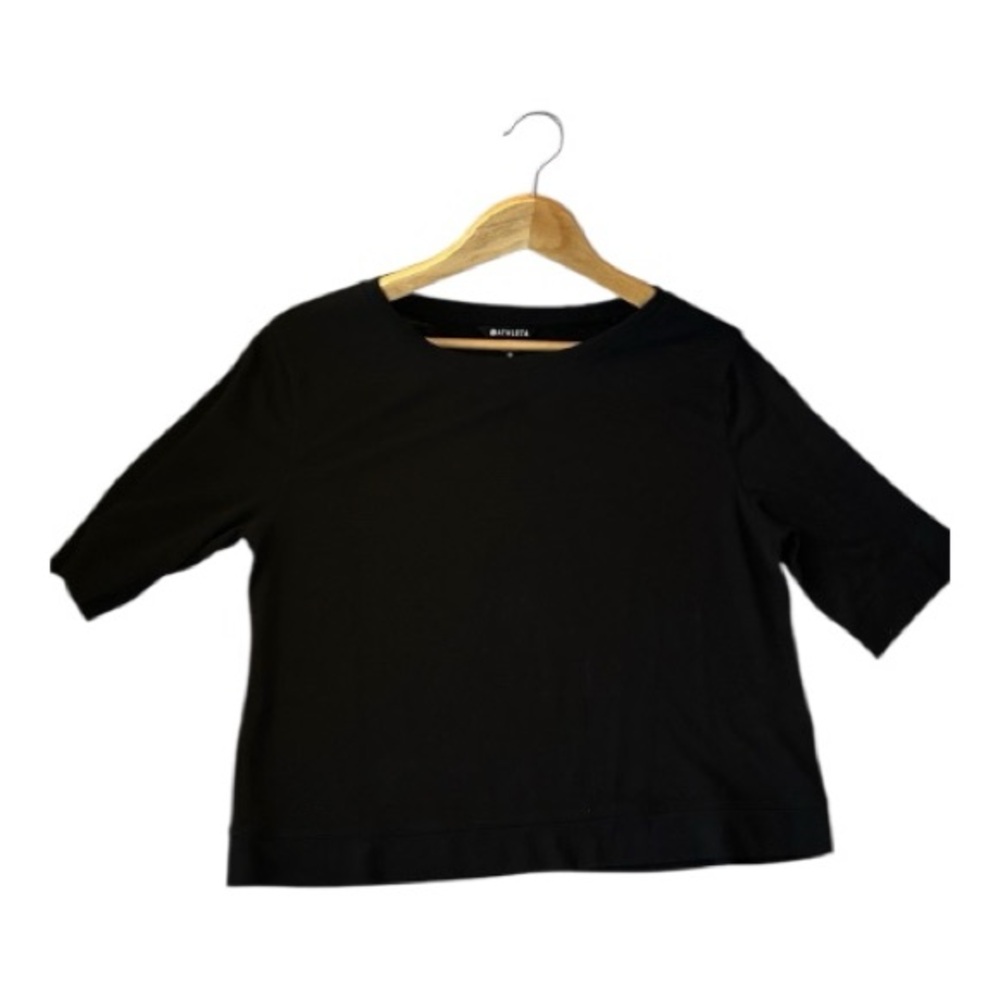 Cropped jersey 3/4 sleeve Top